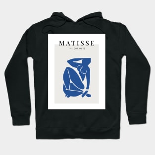 Matisse the blue woman scandivian art print Hoodie